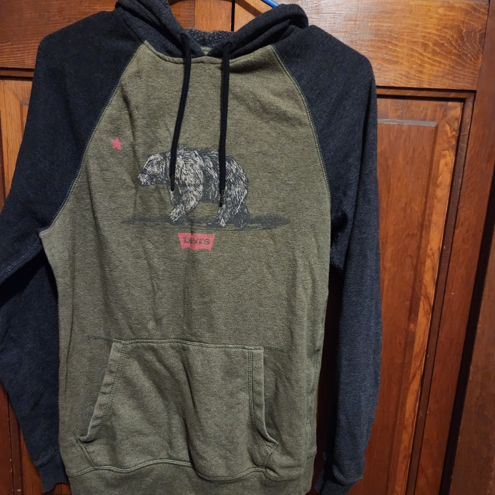 Levi's Green and Gray Sweatshirt Casual Comfort